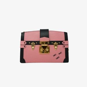 Louis Vuitton 2018 Pink Epi Leather Trunk Clutch